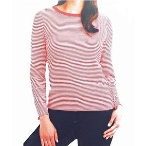Splendid Mini Stripe Red Long Sleeve Top